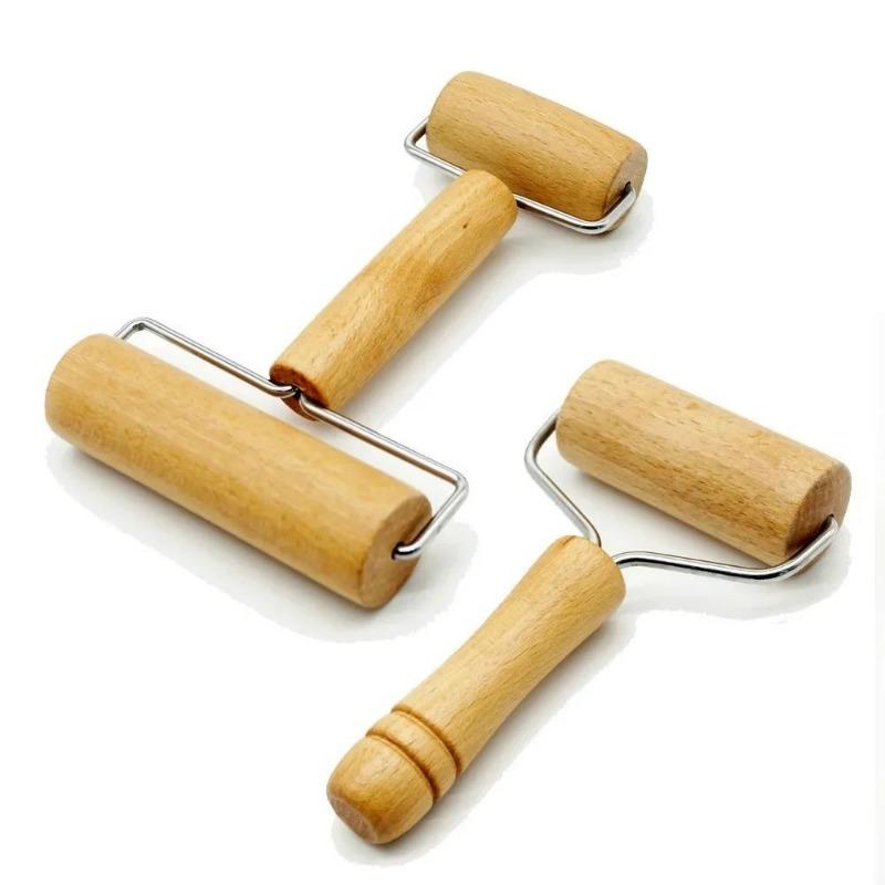 1pc Kitchen Tools for Making Pastries, Fudge, Cookies and Dough, Wooden Rolling Pin, Hand Rolling Pin