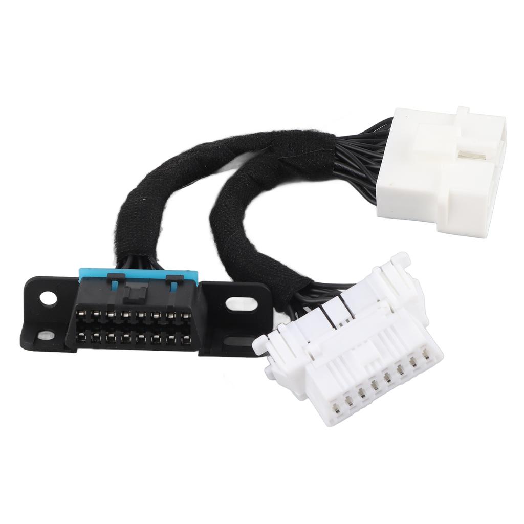 16 Pin Splitter OBD2 Male to Female Extension Cable OBD Adapter 0.5m1.64ft ABS 12?24V