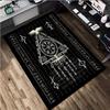 1Pc Viking Runes Print Rug - Home Decoration Carpet For Living Room Bedroom Flooring Computer Chair Area Rug