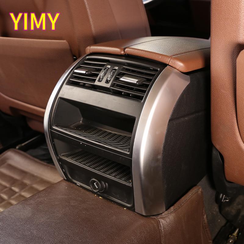 2x ABS Plastic Silver Car Rear Exhaust Air Outlet Side Trim Strip Suitable for BMW 5 Series F10 2011 2012 2013 2014 2015-2017