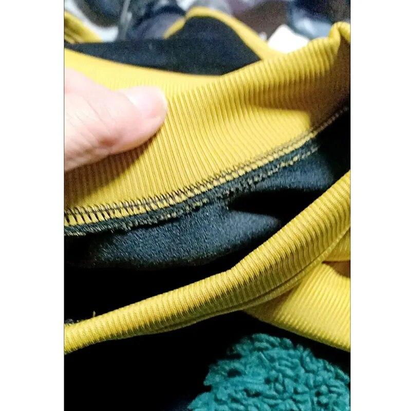 Integrovaný sametový hřejivý top Slim dámský pulovr Plyšový zateplený Polovysoký límec Spodní tričko Jednoduché ležérní Cestování Podzim Zima