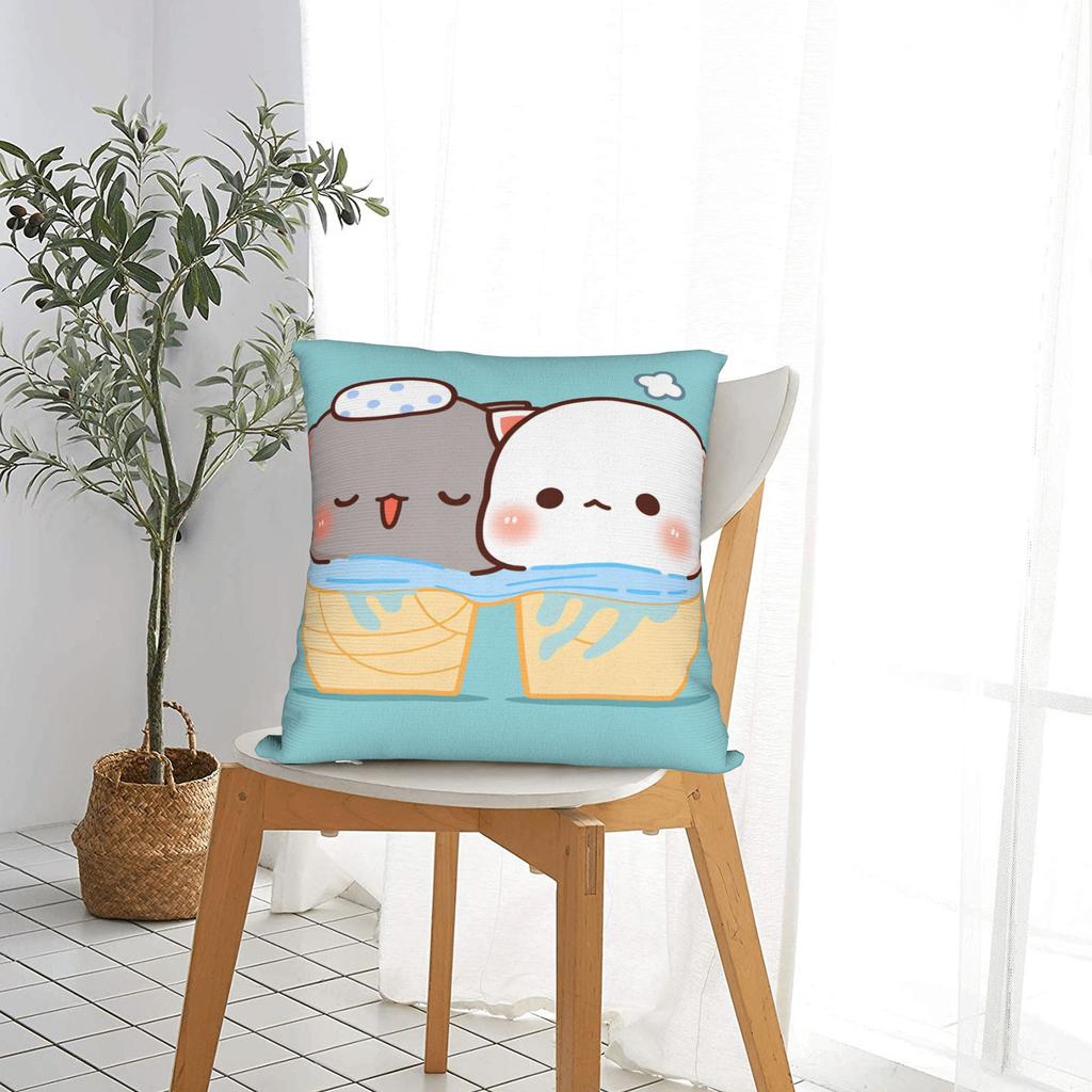 Dudu Bubu  Pillow Case  Vintage Pillow Cover Comfy Pillowcases For Sofa Couch Bed Living Room