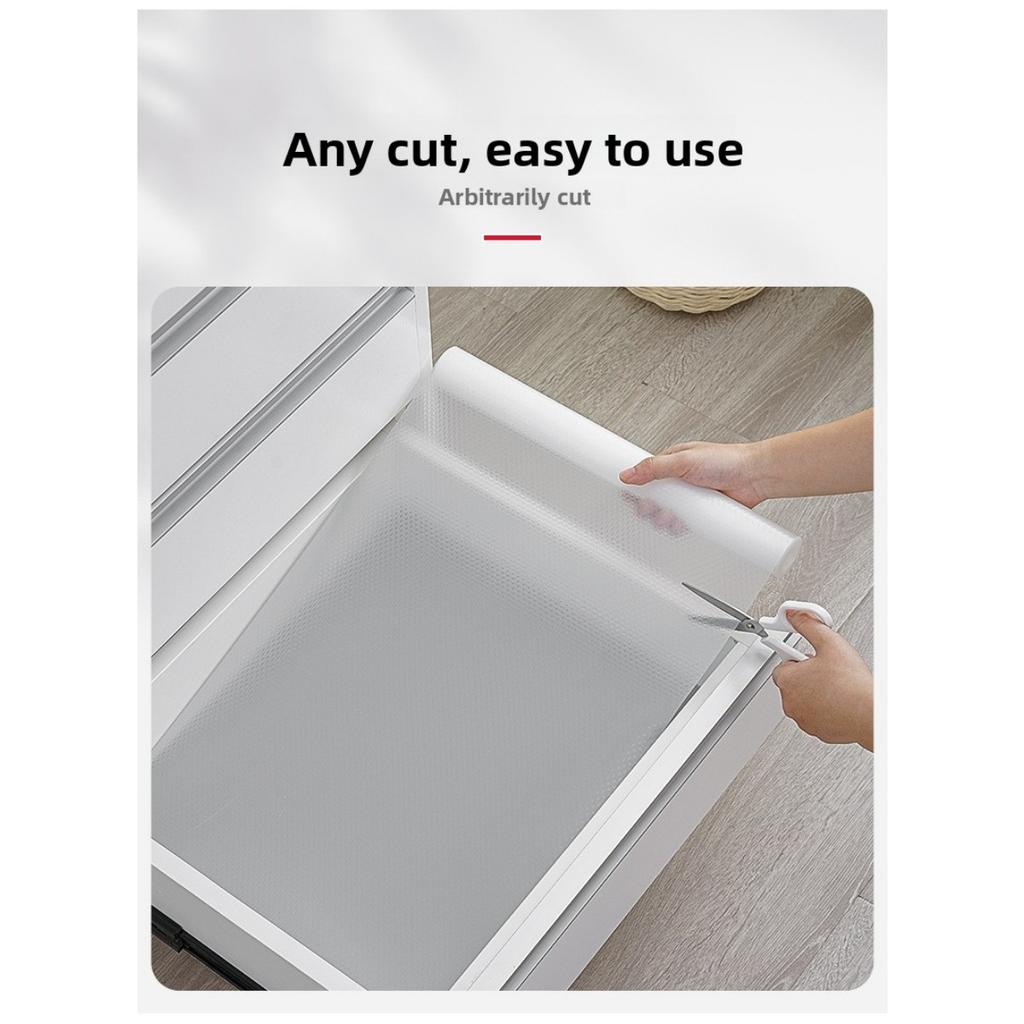 1 Rolo Forro Impermeável para Armário - Almofada de Plástico Fácil de Limpar, Impermeável, Resistente a Óleo, Antiderrapante e Durável Forro para Prateleira | Pode Ser Cortado