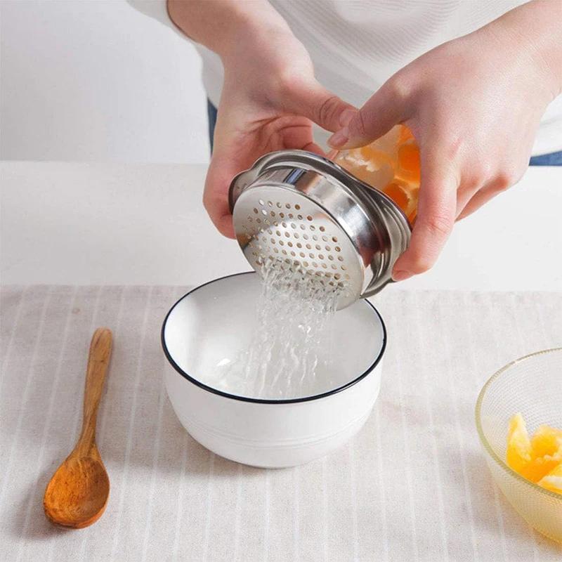 Stainless Steel Tuna Can Strainer Food Press Canning Colander Filter For Canned Vegetables - Kitchen Essential 1/2/3/4/5 PCS