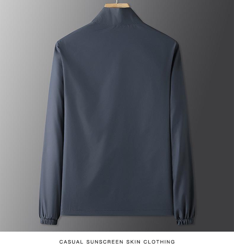 Ice Silk Men's Lightweight UV Protection Summer Jacket - Cool, Breathable Skin Layer for Fishing