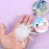 WTEMPO DIY Mini Transparent Fan Craft Items Creative Holiday Party Decor Small Fans Round Blank Painting Fans Handicraft Making Accessories