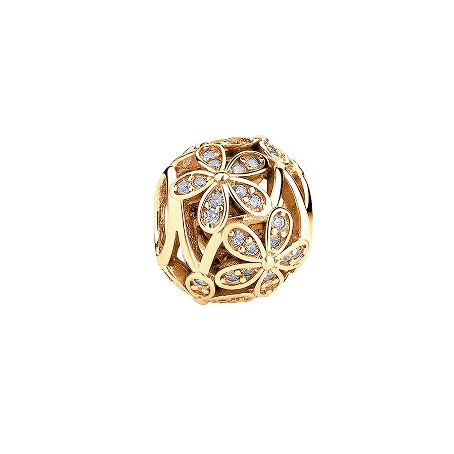 Charms Scintillanti Pietre Fiocco di Neve & Smalto Clip Cuore & Fiore Dadi Perline Adatti ai Braccialetti Originali Gioielli Fai da Te da Donna Regalo