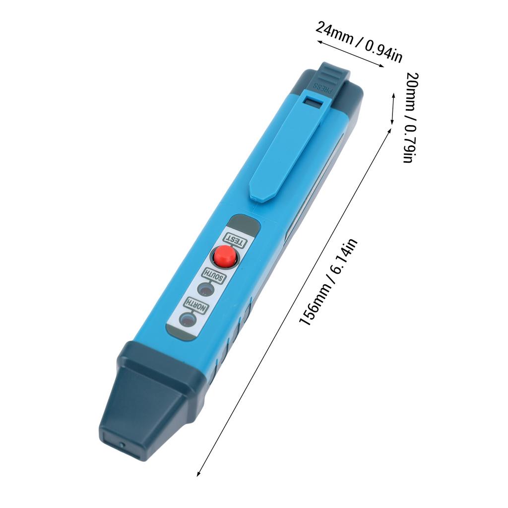Magnet Pole Detector Magnetic Polarity Tester Accurate Portable Magnet North and South Pole Detector for Generator Test