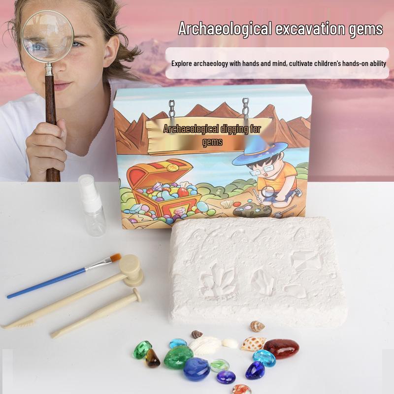 Children s DIY Pearl Bracelet Archaeology Kit: Creative Exploration and Beading Toy for Girls
