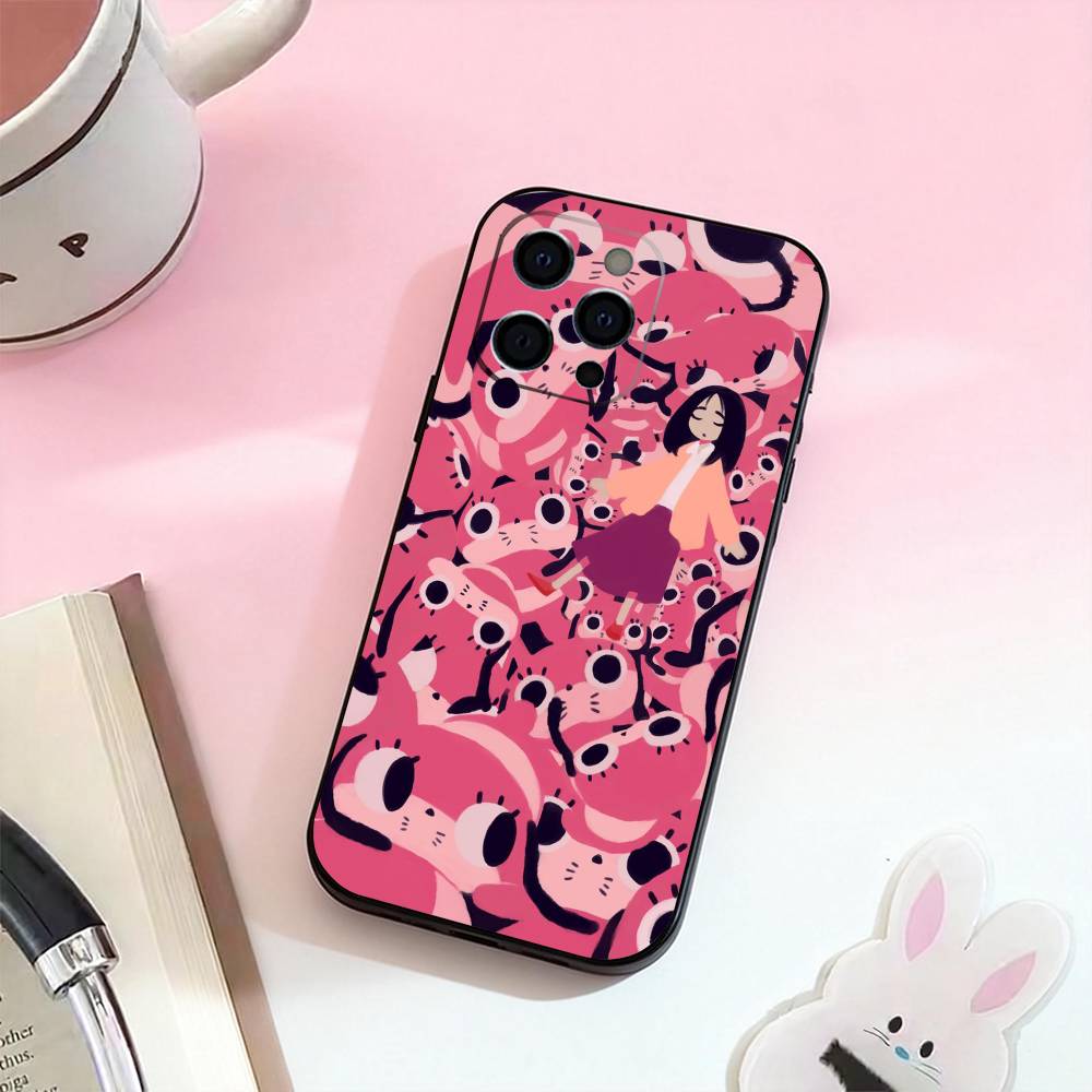 Anime Paranoia A-Agent  Phone Case For iPhone 17,16,15,14,13,12,11 Plus,Pro Max,Soft Silicone Black Cover