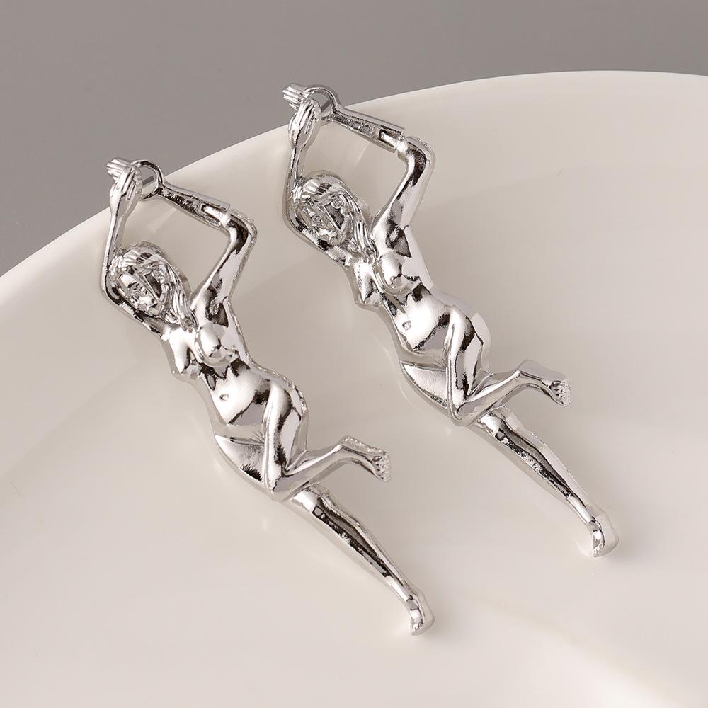 Stylish Art-Inspired Alloy Earrings for Women - European and American Flair