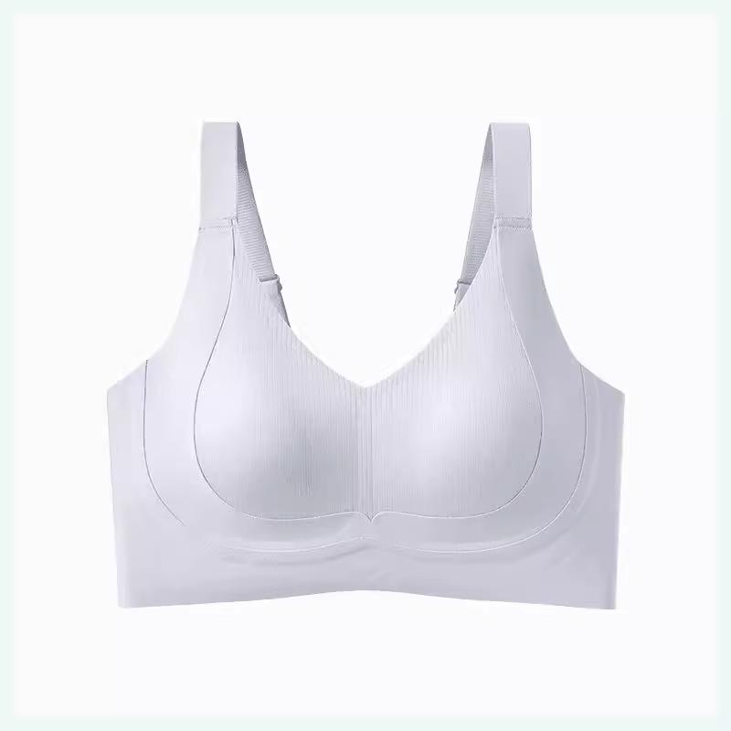 

TikTok big breasts, small seamless underwear, full cup anti-sagging, double breasts, large size bra, thin lift M(recommended 45-50kg )