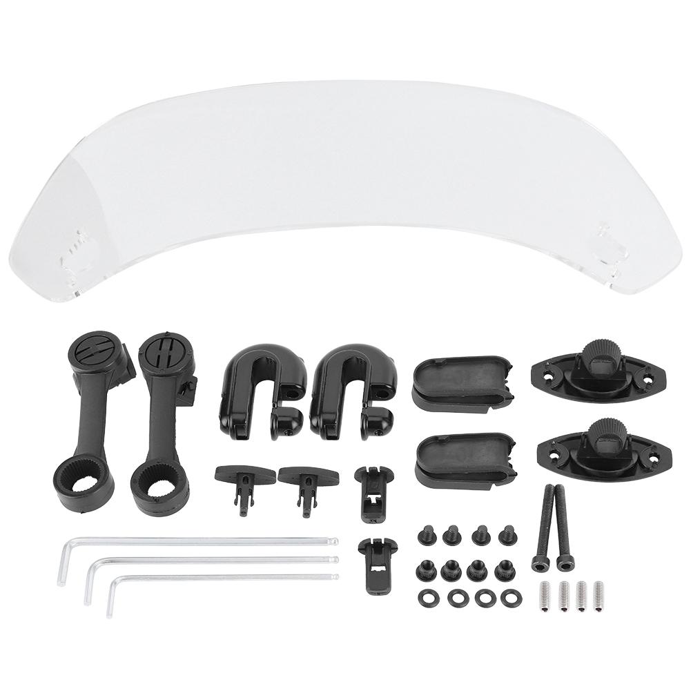 Universal Motorcycle Modified Windscreen Windshield Spoiler Air Deflector Transparent