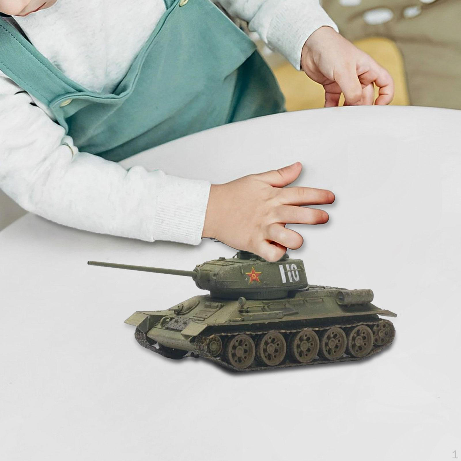 

1/72 Русский танк Т34 Модель 4D Современный декор для стола Бронетехника Коллекционные предметы на колесах