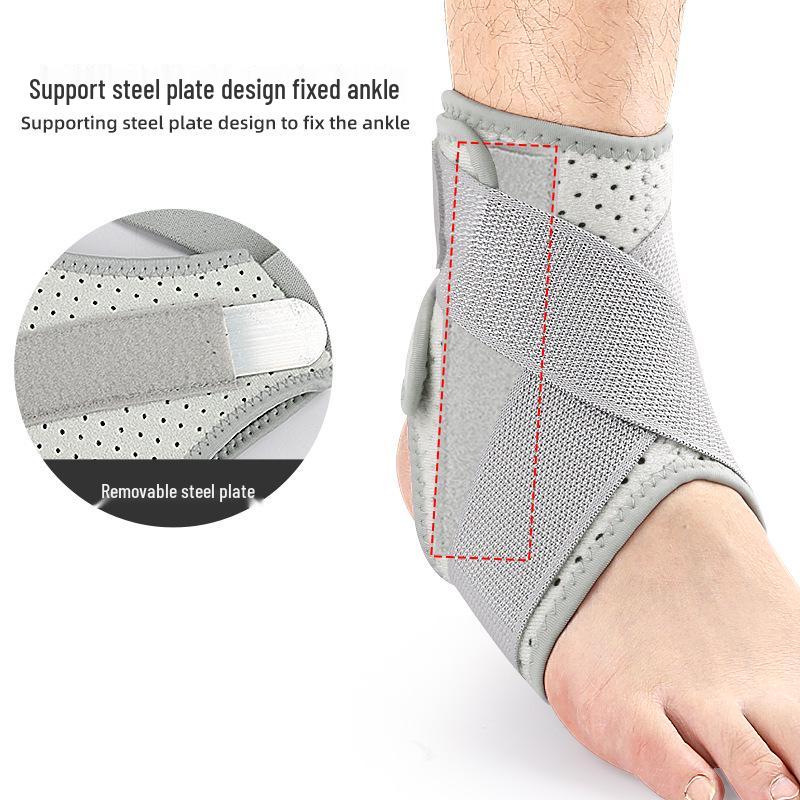 Cavigliera a Doppia Compressione per Ciclismo, Pallacanestro e Badminton - Fascia di Supporto Sportiva con Protezione