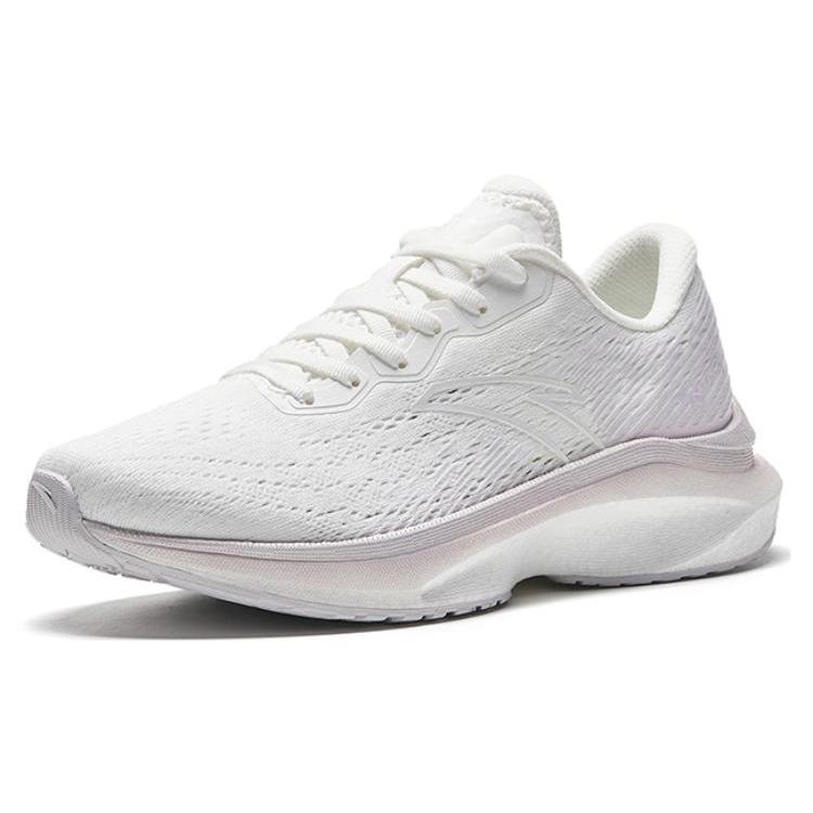 Anta Cushioning Slip Resistant Abrasion Resistant Low top Running Shoes Women's White Silver 122335581S-7