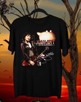 NEU Joan Jett 2025 Signatur Schwarz Alle Größen Geschenk T-Shirt