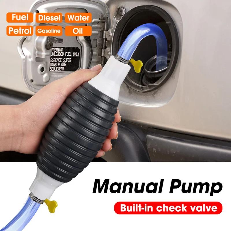 Bomba Manual de Combustível Gás Óleo Carro Transferência Bombeamento Seringa Tanque Universal Líquido Gasolina Diesel Gasolina Bomba Manual de Emergência