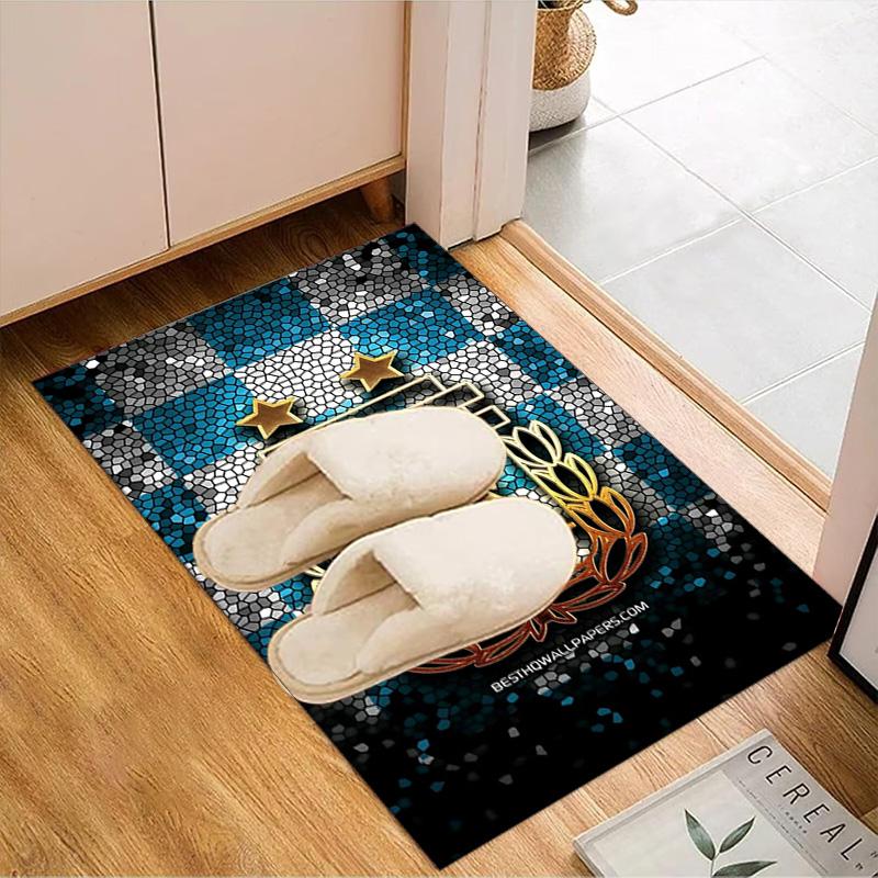 Argentina Football club Printed Office Carpet Chair Cushion Entryway Rug, Rugs for Living Room, Bedroom Christmas gifts