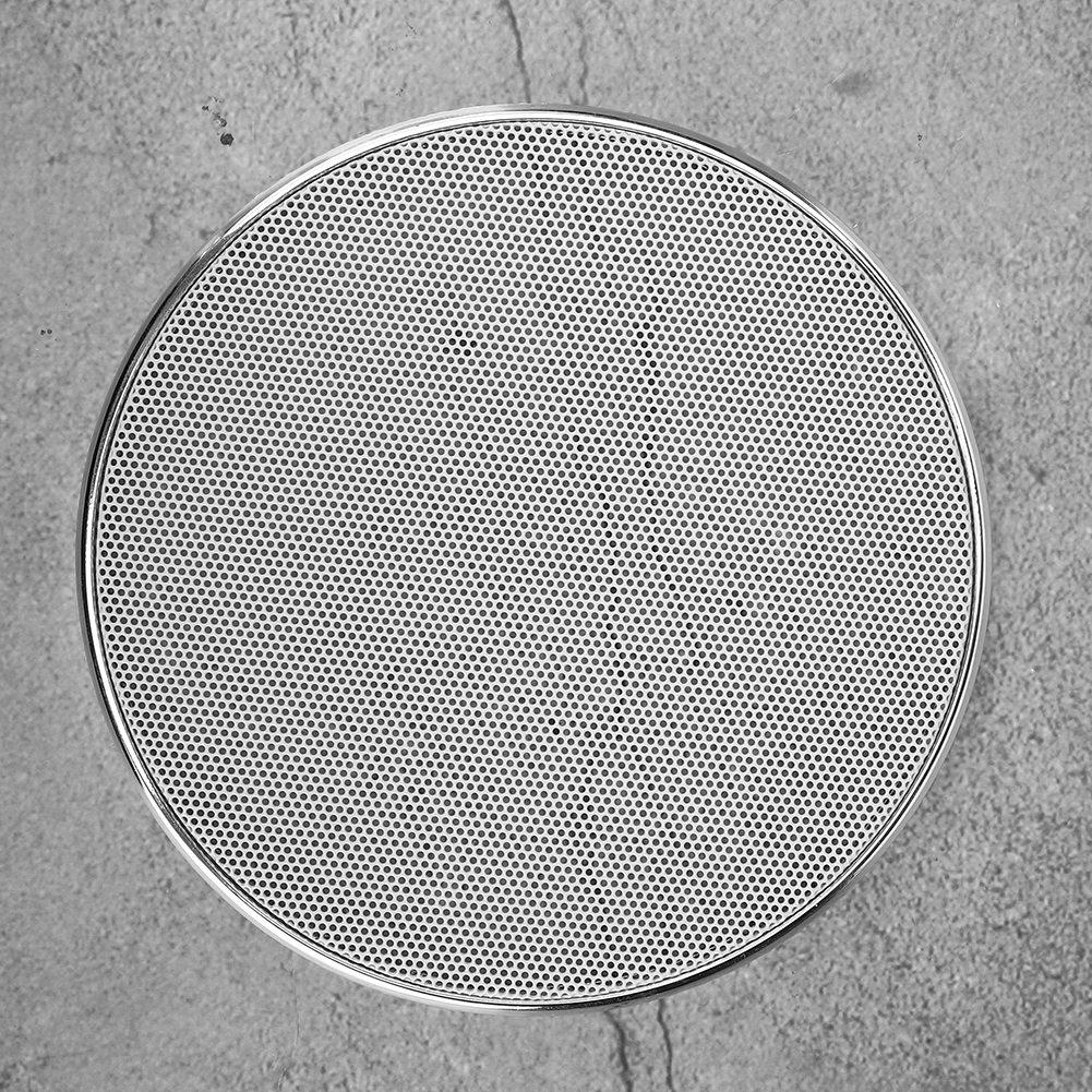 5in Plastic Frame White Mesh Car Audio Speaker Grill Guard Protector Cover(2pcs)