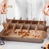 Brownie Pan with Removable Dividers Rectangle Food Grade Stainless Steel Chocolate Cake Muffin Baking Tray Sheet Cutter Bakeware