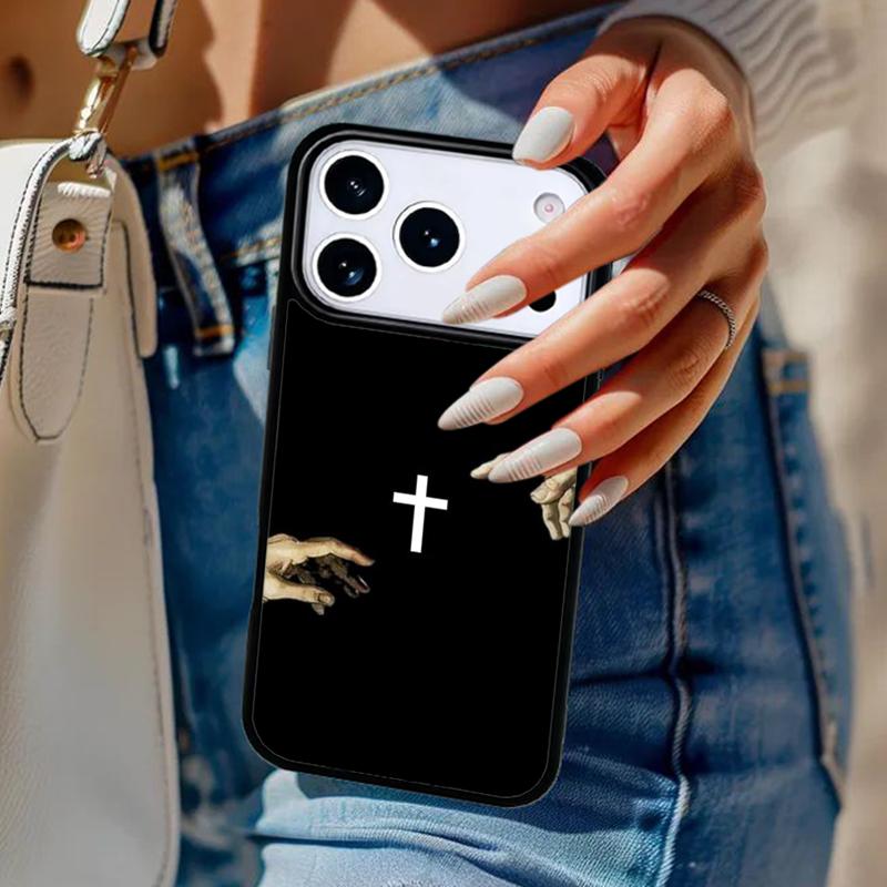Jesus Christian Faith Cross Phone Case For iPhone 17 Air 14 15 13 12 Max Cover For Apple 14 15 16 16e 11 Pro Max Plus
