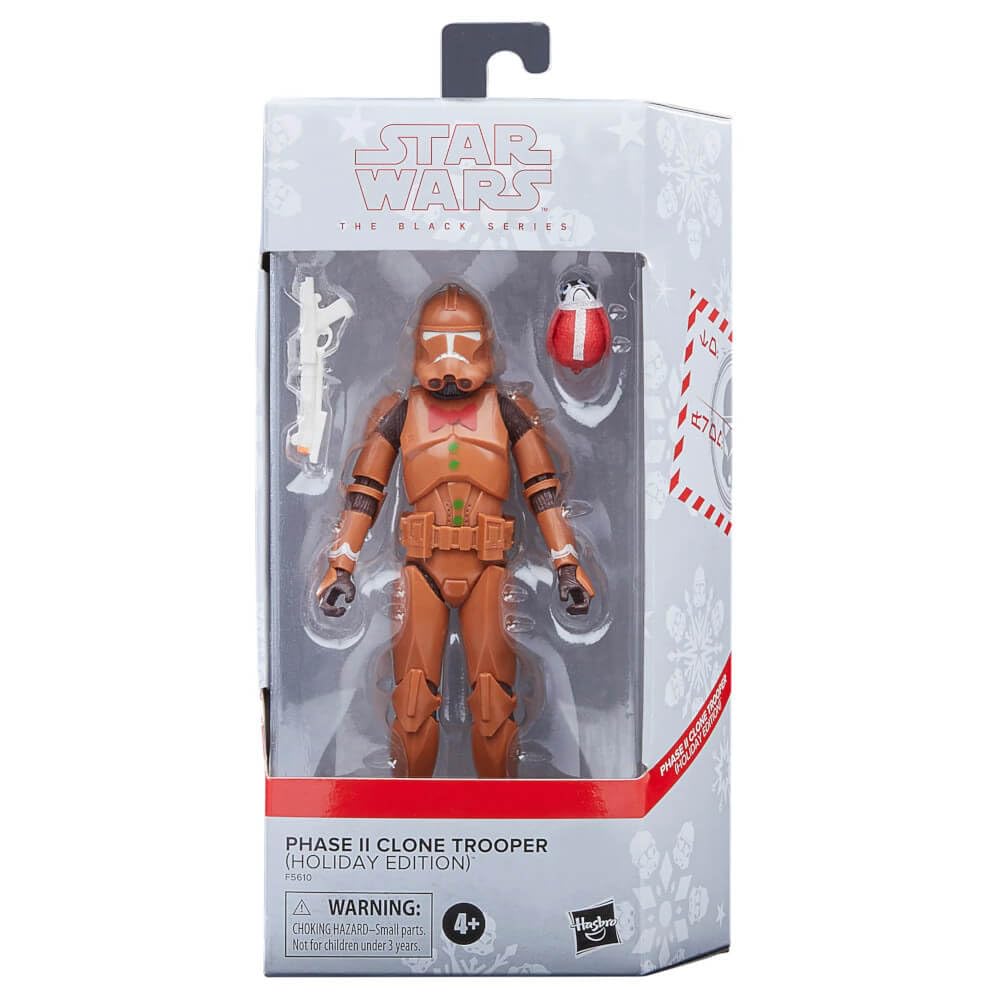 Star Wars Black Series Phase II Clone Trooper F5610 Multicolor Collectible Figure (Holiday Edition) 6-inch (Ages 4+)