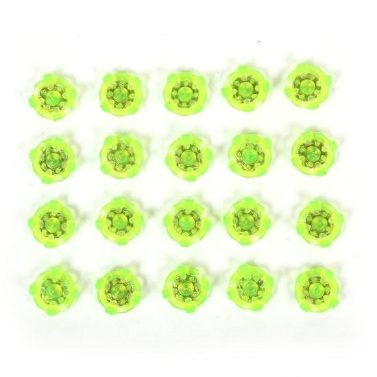 KNK Soft Spikes Cleats Spikes for Cricket with Spanner Screw Firm Grip 8 Pieces TPU Studs, Universal Size To Fit All Cricket Shoes (Green, One Size)
