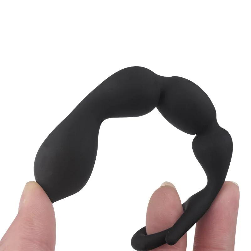 16.5CM Silicone Anal Beads Prostate Stimulator Ball Butt Plug Anal Plug 18+ Adult Women Men Couple Flirt Gay Erotic SM Sex Toys