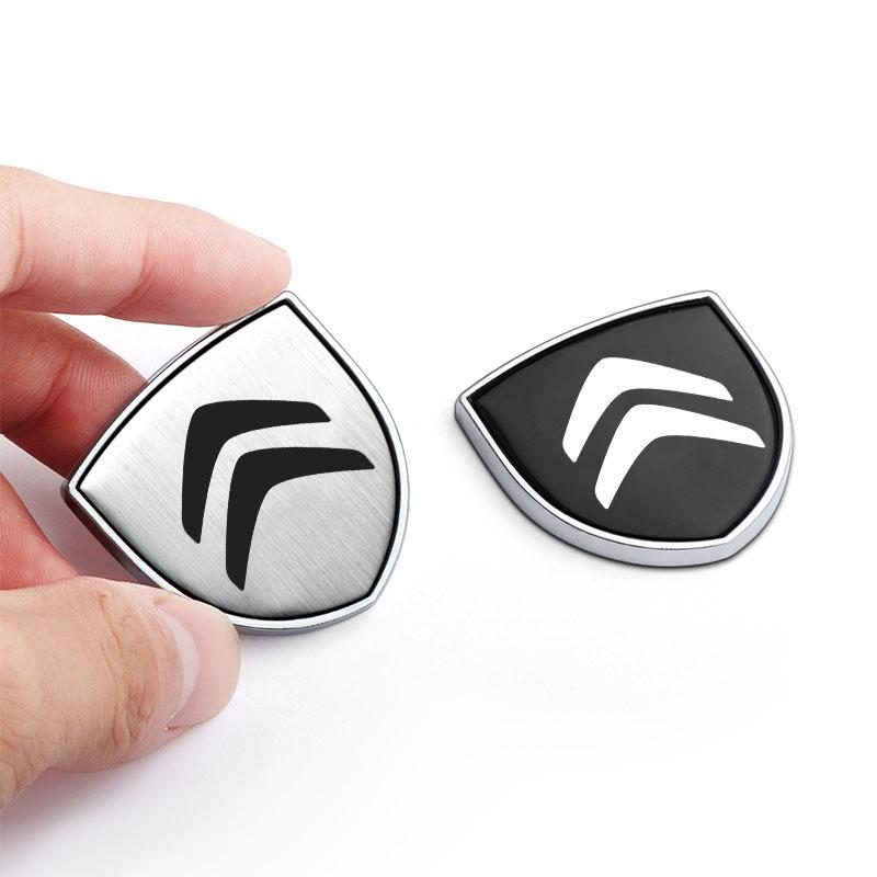 1 Pezzo Scudo Metallico per Portiera Auto Emblema Badge Carrozzeria Auto Adesivo 3D Styling Per Citroen C2 C3 C4 C5 X7 C8 C4L DS3 DS4 DS5LS DS6