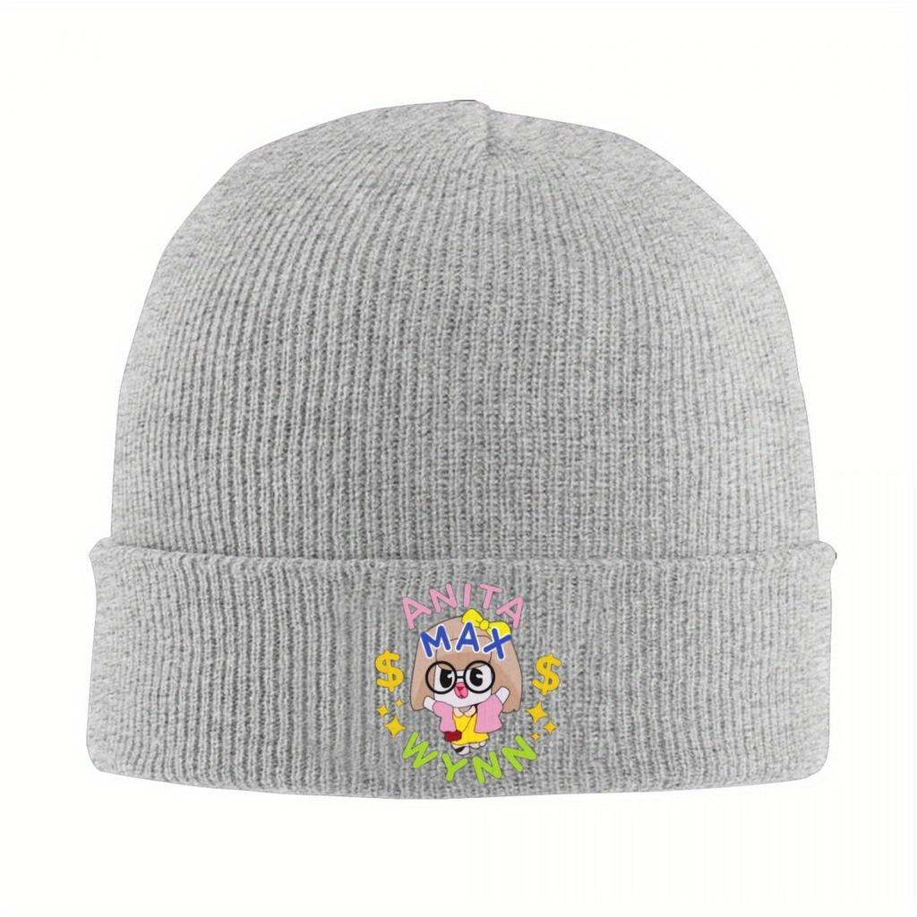 Anita Max Wynn Knit Hat Beanies Autumn Winter Hats Warm Acrylic Street Meme Hip Hop Cap for Unisex Women
