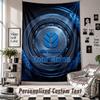 Wall Hanging Tapestry With Custom Name & Text, New Holland Decorative Tapestry For Bedroom