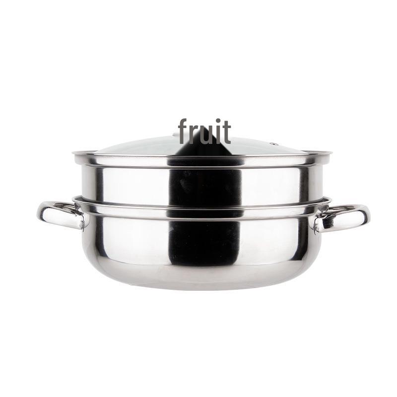 Stainless Steel Double-Layer Thickened Soup Steamer Pot - Multifunctional Household Cookware Gift