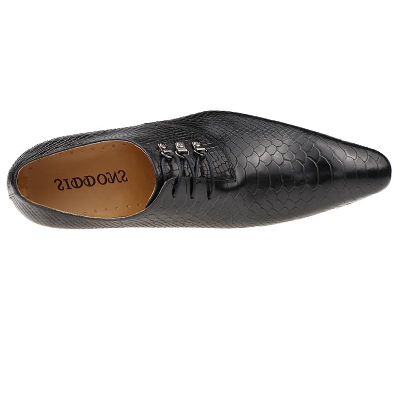 Fashion Men's Casual Dress Shoes Classic Oxfords Formal Modern Business Shoes Social Male Wedding Dress Sapato Loafer Serpentine Print