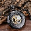 Neue Klassische Skelett Herrenuhr Vollautomatische Mechanische Taschenuhr Klappe Retro Gold Herren und Damen Antike Geschenk Uhr