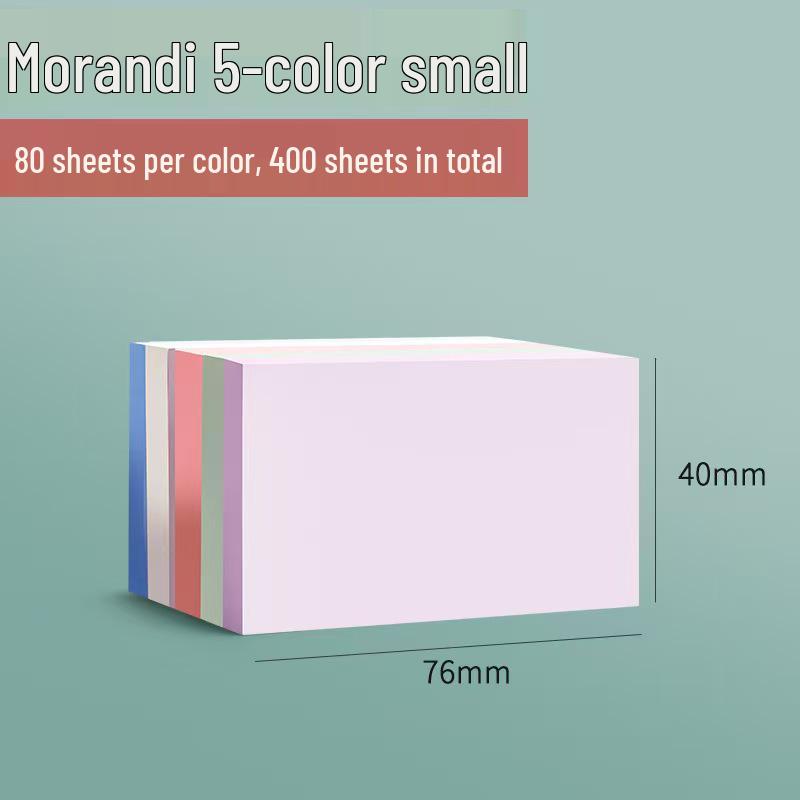 

Morandi Sticky Notes for Students – Large Size, Strong Adhesion, Solid Colors, Self-Adhesive Memo Pads for Marking & Notes.