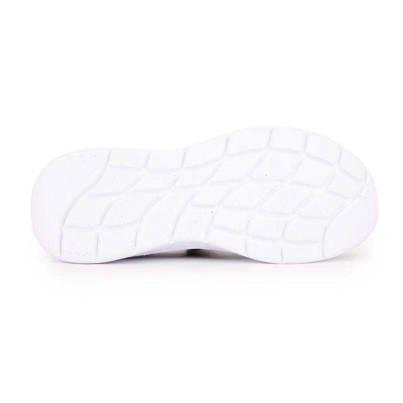 Baskets à lacets en tissu semelle épaisse blanche Femme KELARA