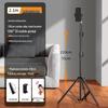 Carbon Steel Phone Stand with Fill Light for Live Streaming and Exam Prep