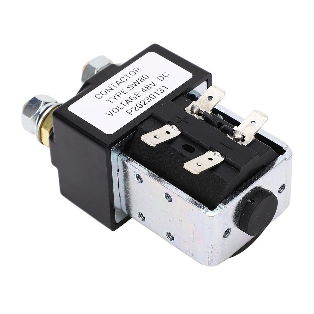 Contactor Relay Metal Alloy High Performance Starter Solenoid Relay Replacement for E‑Z‑GO 100A 48V