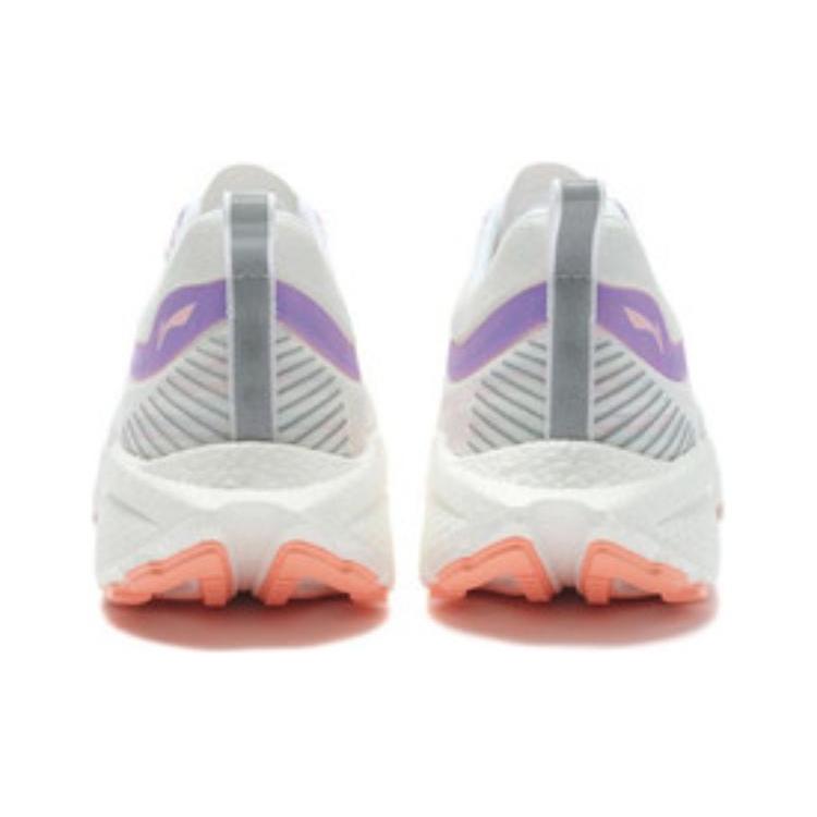New LINING Super Light 18 Running Shoes Women's Low Top White/Purple ARMR008-7
