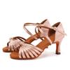 Scarpe da Danza Latina da Donna Tacco Alto 7CM Indoor Salsa Tango Scarpe da Ballo da Sala