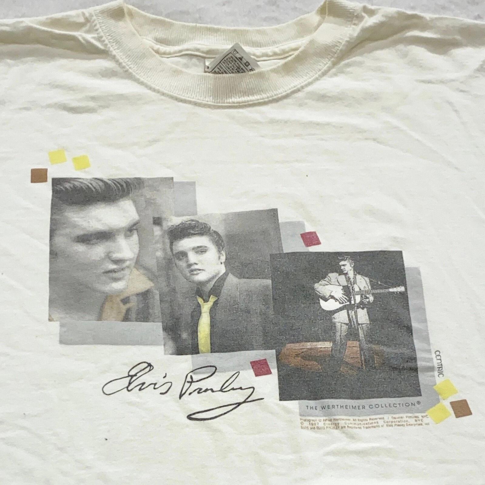 

vintage 90s ELVIS PRESLEY WERTHEIMER PHOTOGRAPH COLLECTION T-Shirt LARGE/XL soft 4XL
