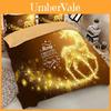 Cozy Father Christmas Duvet Cover Pillow Cases Santa Claus Quilt Cover Bedding Set