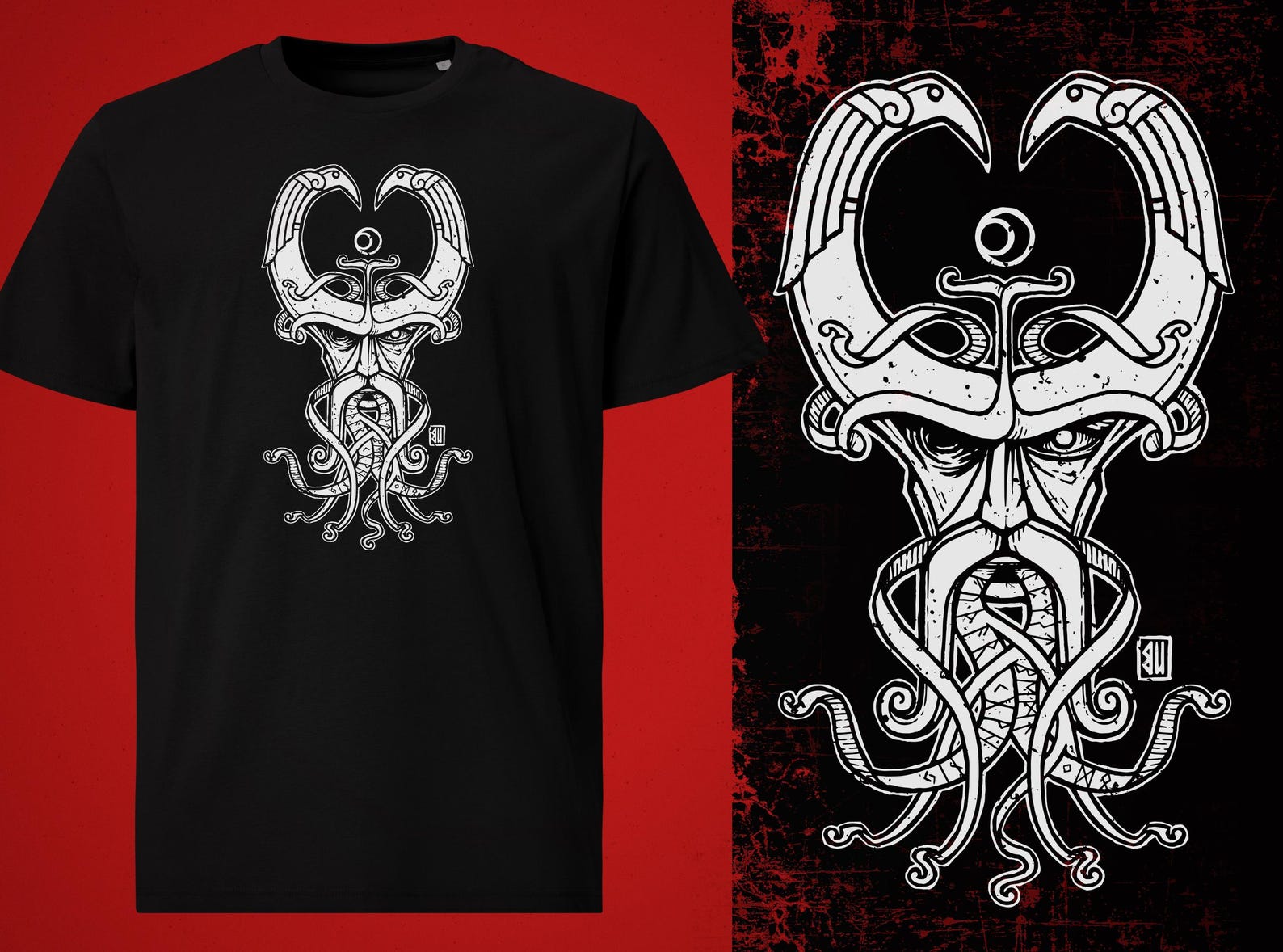 Wotan Mask T-Shirt 2XL