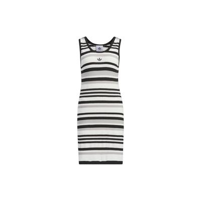 Originals Knit Dress With Striped Logo Embroidery Women Dress Black JI7046
