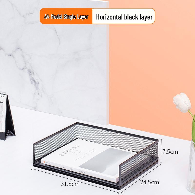 A3A4 Metal File Holder & Multi-layer Office Storage Rack