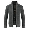 And Winter Men's Fashion Loose Cardigan Warm Lapel Hooded Jacket Sweater