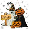 Wooden Halloween Pumpkin Hanging Sign Door Wall Decor Party Home Garden Decoration