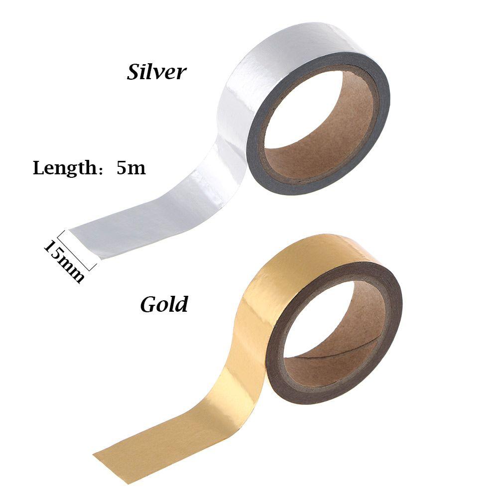Photo Album Decor Sticker Solid Color Stationery Decor Tape Scrapbooking Sticky Paper Hot Stamping