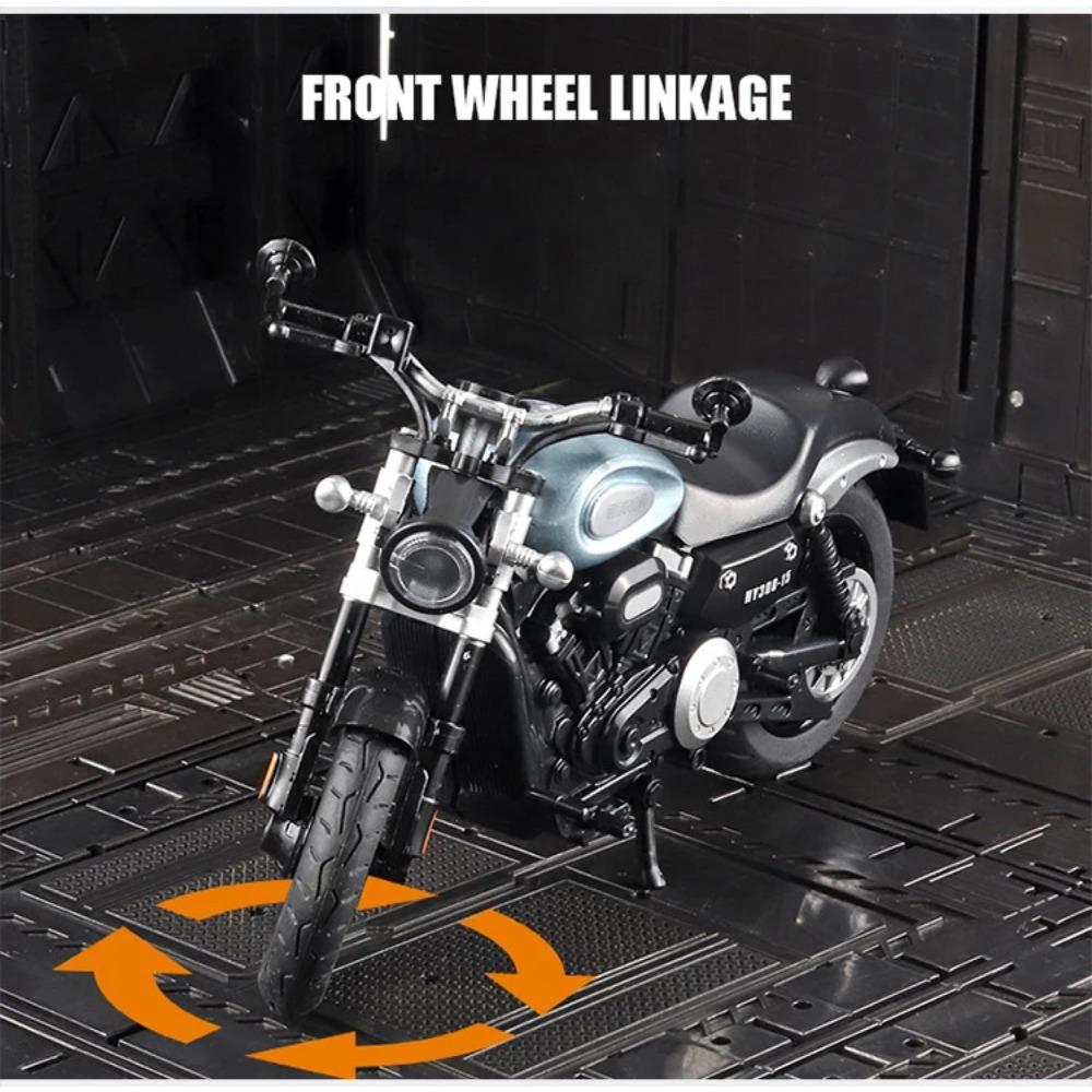 1/12 BENDA GINGERLLA 300 Diecast Motorcycle Model Toy Replica with Sound & Light Birthday Gift Christmas Gift Collection Bike